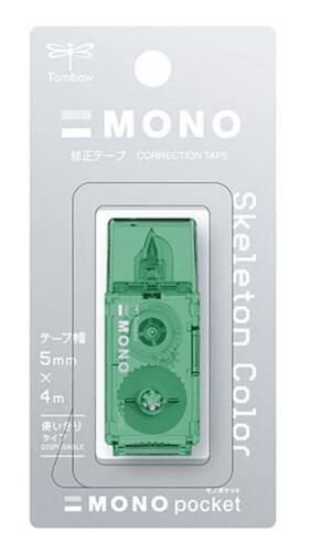 Tombow - Skeleton Colours - Correction Tape - Green