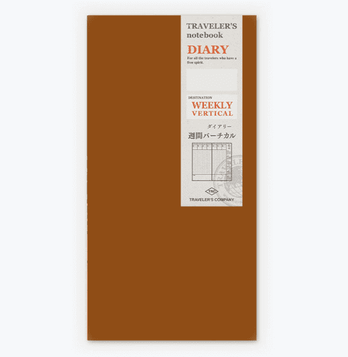 TRAVELER'S COMPANY - 2025 Diary - Half Year July 2025-Dec 2025 Weekly Vertical