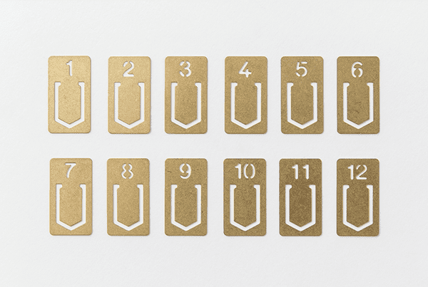 TRAVELER'S COMPANY - Brass Clips - Number