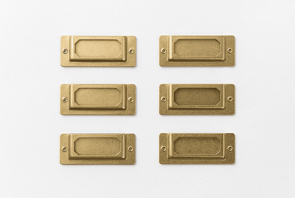 TRAVELER'S COMPANY - Brass Label Plate
