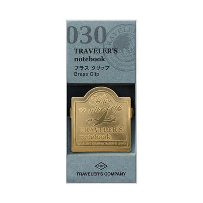 TRAVELER'S COMPANY - Brass Notebook Clip - Airplane