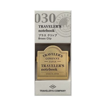 TRAVELER'S COMPANY - Brass Notebook Clip - Company Logo