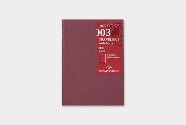 TRAVELER'S COMPANY - Refills - #003 Blank Notebook (Passport Size)