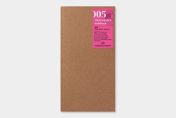 TRAVELER'S COMPANY - Refills - #005 Free Diary (Daily)