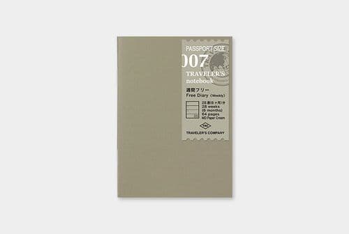 TRAVELER'S COMPANY - Refills - #007 Free Diary (Passport Size)