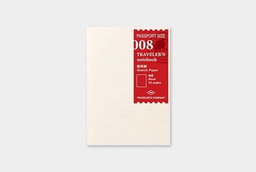 TRAVELER'S COMPANY - Refills - #008 Sketch Paper Notebook (Passport Size)