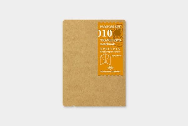 TRAVELER'S COMPANY - Refills - #010 Kraft Folder (Passport Size)