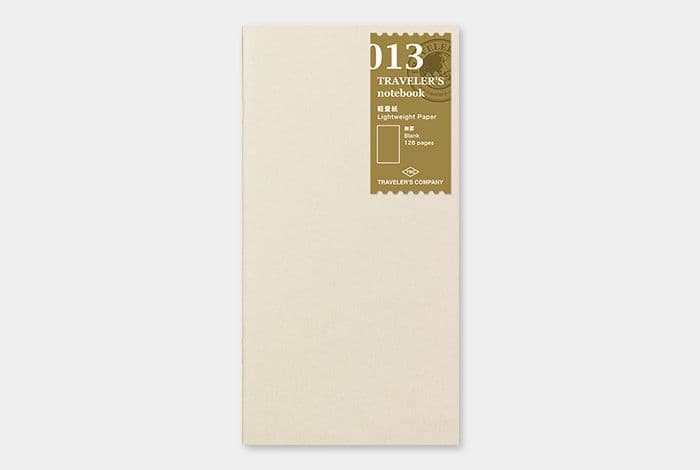 TRAVELER'S COMPANY - Refills - #013 Lightweight Paper Notebook