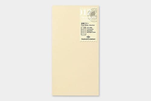 TRAVELER'S COMPANY - Refills - #017 Free Diary (Monthly)