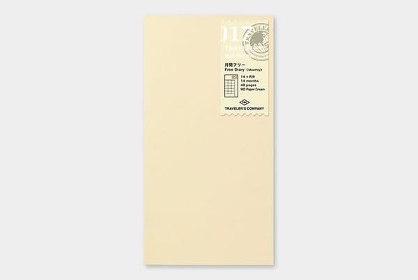 TRAVELER'S COMPANY - Refills - #017 Free Diary (Monthly)