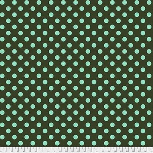 Tula Pink Fabric - True Colours - Pom Poms - Fern