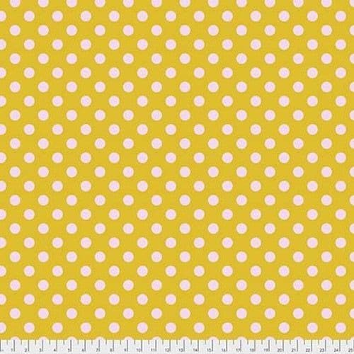Tula Pink Fabric - True Colours - Pom Poms - Marigold