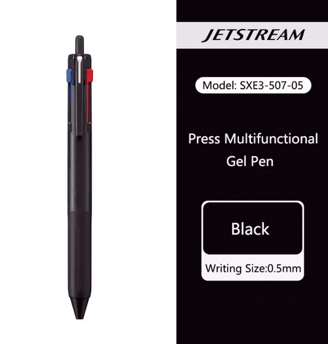 Uni - Jetstream - 3 Colour - 0.5mm - Black