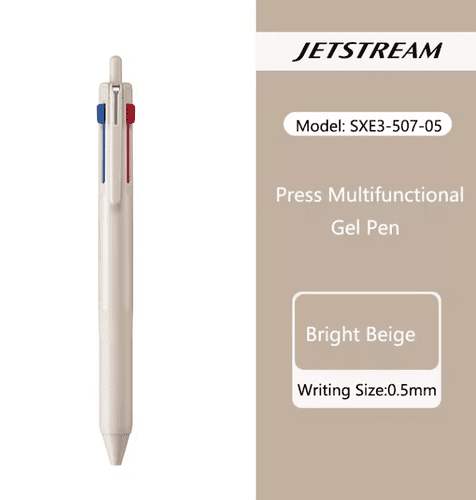 Uni - Jetstream - 3 Colour - 0.5mm - Greige