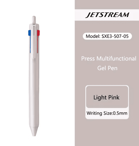 Uni - Jetstream - 3 Colour - 0.5mm - Light Pink