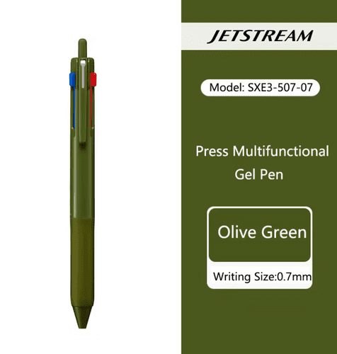 Uni - Jetstream - 3 Colour - 07mm - Dark Olive