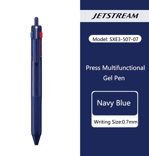 Uni - Jetstream - 3 Colour - 07mm - Navy