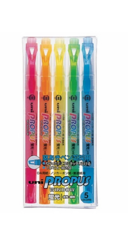Uni - Propus Highlighters - 5pk - Highlighter Set