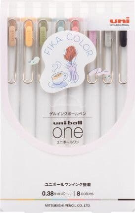 UniBall - Uni One 0.38mm - Fika Colours - 8pk Collection