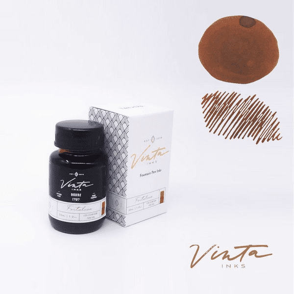 Vinta Inks - Fountain Pen Ink 30ml - Fortaleza (Ochre)