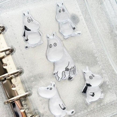 World Craft - Moomin - 3D Clear Stickers - Ennui