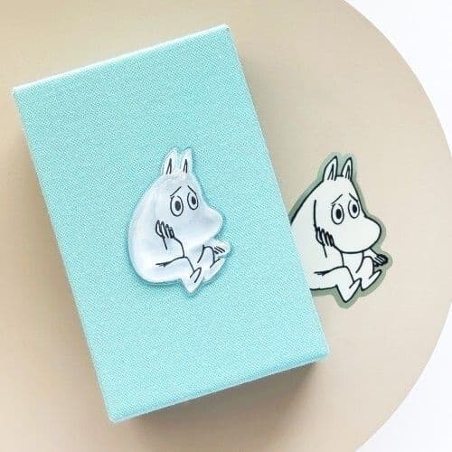 World Craft - Moomin - 3D Clear Stickers - Thinking