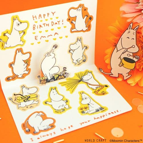 World Craft - PET Flake Stickers - Happy