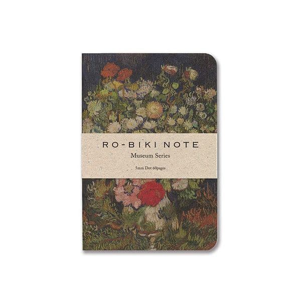 Yamamoto Paper - Ro-Biki-Note - 5mm Dot - Museum Series - Bouquet of Flowers