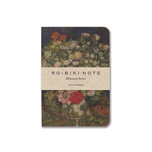 Yamamoto Paper - Ro-Biki-Note - 5mm Dot - Museum Series - Bouquet of Flowers