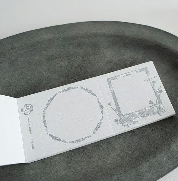 Yohaku - Memo Pad - Letter Press - Grey #1