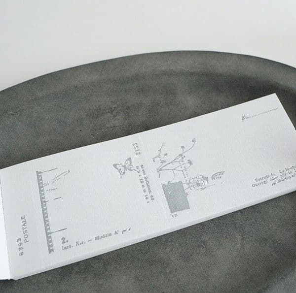 Yohaku - Memo Pad - Letter Press - Grey