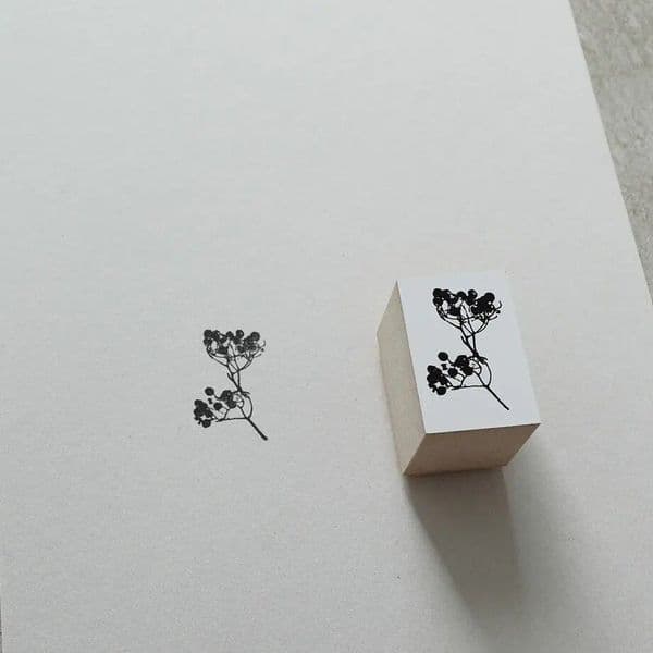 Yohaku - Wood Mounted Rubber Stamp - Nanakamado