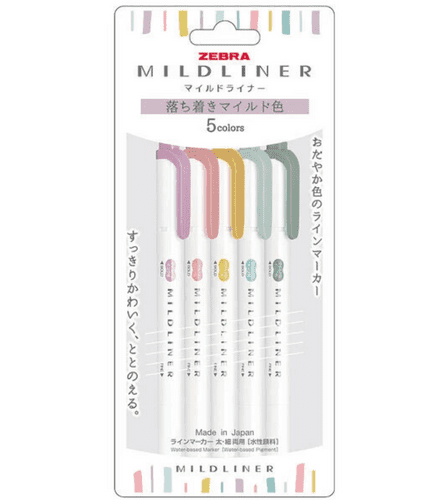 Zebra Pens - Mildliners Set - Calme & Mild
