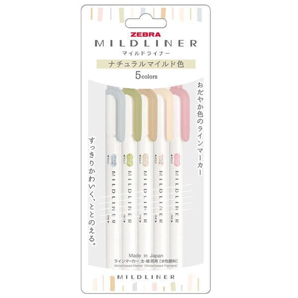 Zebra Pens - Mildliners Set - Earth