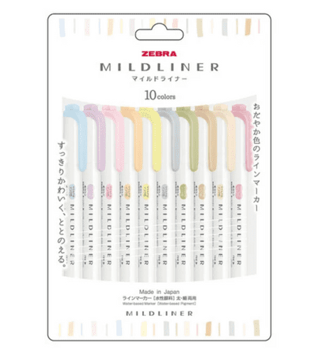 Zebra Pens - Mildliners Set - Earth & Gentle 10pk
