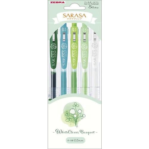 Zebra Pens - Sarasa Clip 0.5 - Bouquet Set - White Clover