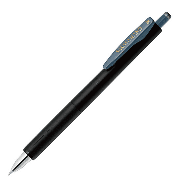 Zebra Pens - Sarasa Nano 0.38mm - Black Edition - Vintage Colours - Blue Grey