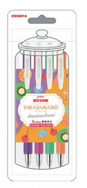 Zebra Pens - Sarasa Nano 0.3mm - American Sweets Edition - Fruit Cube