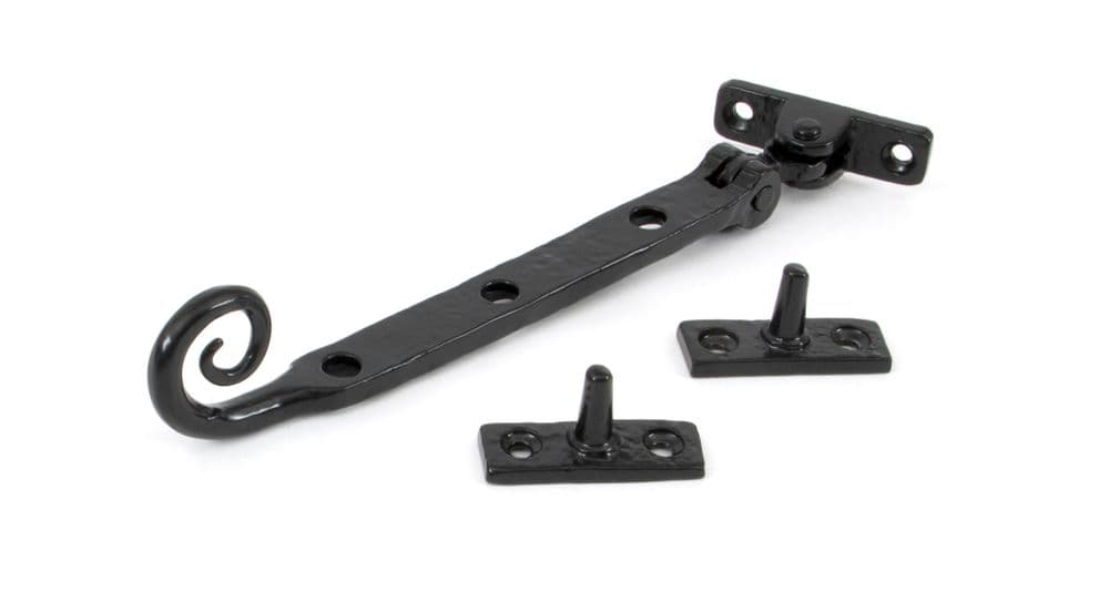 From The Anvil 33281 Black 8" Handmade Monkeytail Window Stay