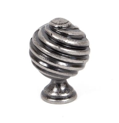 From The Anvil 33691 Pewter Twist Cabinet Knob