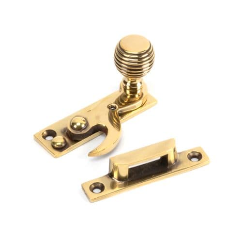 From The Anvil 45936 Aged Brass Beehive Sash Hook Fastener