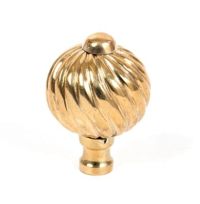 From The Anvil 83550 Polished Brass Spiral Cabinet Knob - Small