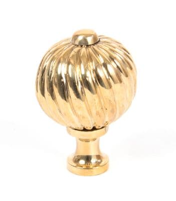 From The Anvil 83551 Polished Brass Spiral Cabinet Knob - Medium