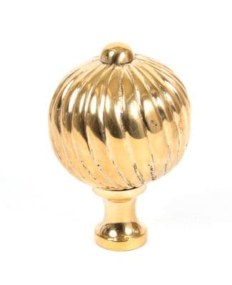 From The Anvil 83552 Polished Brass Spiral Cabinet Knob - Large