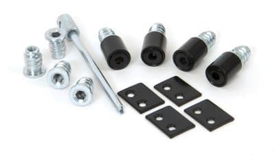 From The Anvil 83640 Black Secure Stops (Pack of 4)