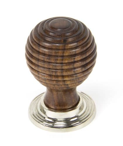 From The Anvil 83874 Rosewood and PN Beehive Cabinet Knob 38mm