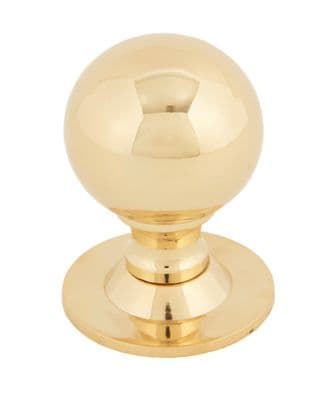 From The Anvil 83881 Polished Brass Ball Cabinet Knob 39mm