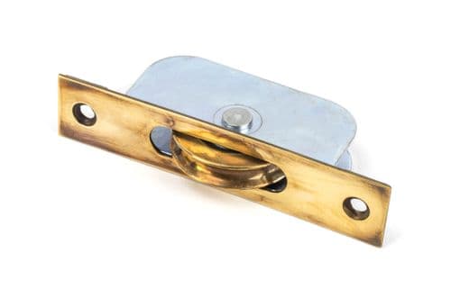 From The Anvil 83919 Aged Brass Square Ended Sash Pulley 75kg