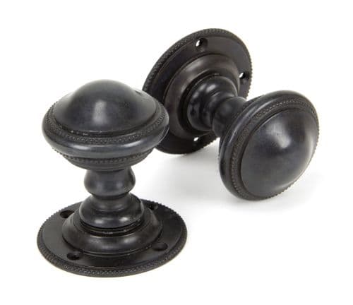 From The Anvil 90295 Aged Bronze Brockworth Mortice Knob Set