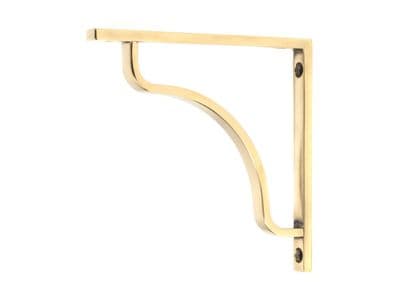 Aged Brass Shelf Brackets